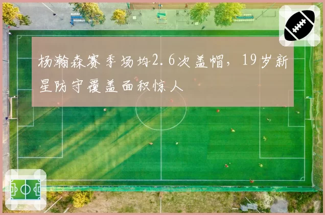 杨瀚森赛季场均2.6次盖帽，19岁新星防守覆盖面积惊人